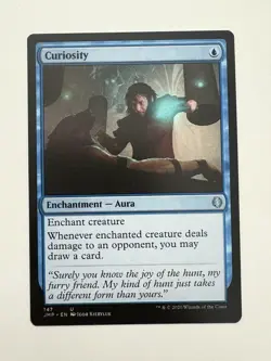 Curiosity MTG Magic the Gathering Card NM Near Mint JMP - Image 1