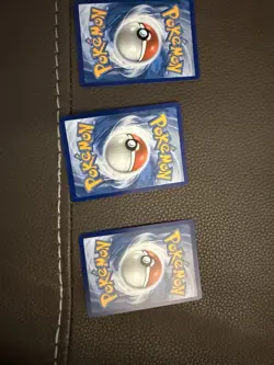 Pokemon Full Art Starter Set Popplio Rowlet Litten Pikachu Stamp NM 3 Card Lot - Image 5