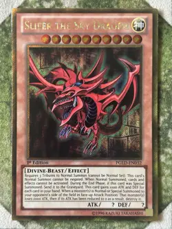 YuGiOh SLIFER THE SKY DRAGON Gold Secret Rare PGLD-EN032 - Image 2