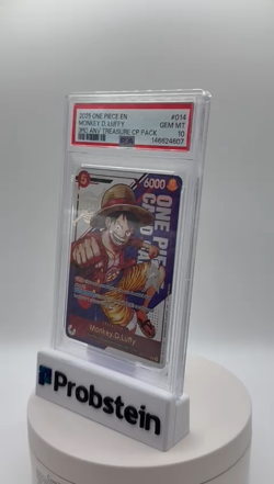 2025 One Piece EN 3rd Anniversary Treasure CP Pack #014 Monkey D. Luffy PSA 10 - Image 2