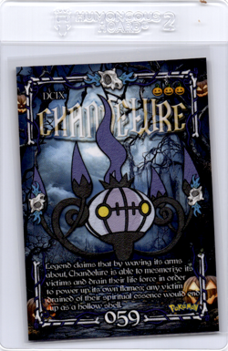 chandelure Peruvian Halloween Pokemon card - Image 1