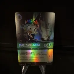Disney Lorcana Webby Vanderquack-Mystery Enthusiast Foil 211/204 - Image 1
