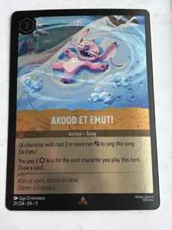 Akood Et Emuti - Disney Lorcana Winterspell - 29/204 Foil Rare From Lilo & Stich - Image 1