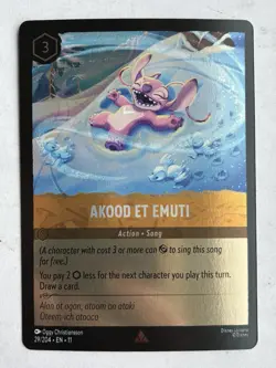 Akood Et Emuti - Disney Lorcana Winterspell - 29/204 Foil Rare From Lilo & Stich - Image 3