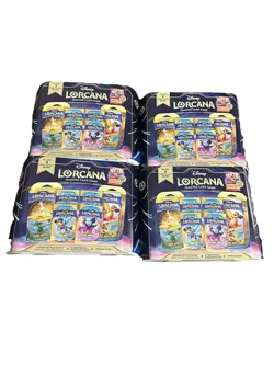 Lot x4 Disney Lorcana Costco Inklands Bundle Box Pirate Mickey Mouse Foil Promo - Image 1