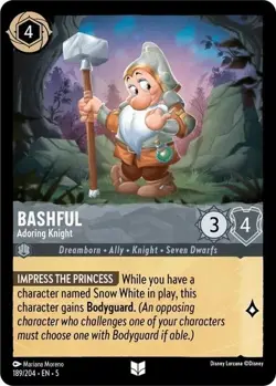 Bashful Adoring Knight 189/204 Shimmering Skies Non Foil Disney Lorcana - Image 1