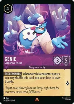 Genie-Supportive Friend 54/204 Fabled Non-Foil Disney Lorcana - Image 1