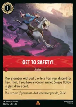 Get To Safety! 130/204 Whispers in the Well Non-Foil Lorcana - Image 1