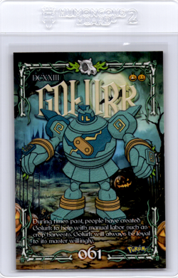 golurk Peruvian Halloween Pokemon card - Image 1