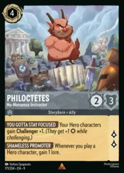 Philoctetes-No Nonsense Instructor 171/204 Fabled Non-Foil Disney Lorcana - Image 1