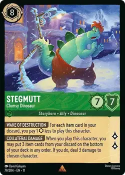 Stegmutt - Clumsy Dinosaur 79/204 Winterspell Non-Foil Disney Lorcana - Image 1