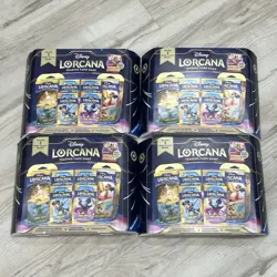 Disney Lorcana Costco Inklands Bundle Box Pirate Mickey Foil Promo New Lot Of 4! - Image 1