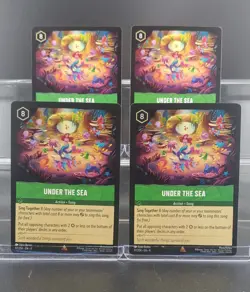 Disney Lorcana Under the Sea 97/204 Fabled Rare 4 Cards - Image 1