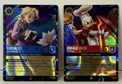 Disney Lorcana EPCOT 2026 Rapunzel & Donald Duck Promo Cards! - Free Shipping - Image 2