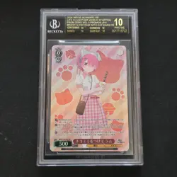 BGS 10 Black Label Weiss Schwarz Re:Zero Vol.3 Ram w/ Cat Ears RZ/S116-P02 PR - Image 1