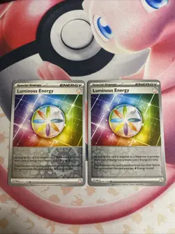 2x Luminous Energy 191/193 Paldea Evolved NM Pokemon Card Reverse Holo - Image 1