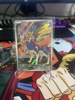 Zacian - 100/094 - Phantasmal Flames - Illustration Rare - NM - Pokemon TCG Card - Image 1
