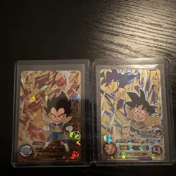 Super Dragon Ball Heroes card Son Goku & Vegeta Boyhood BR UM6-JCP1 JCP2 CP - Image 1
