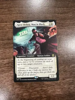 AGENT BISHOP, MAN IN BLACK x1 mtg NM-M Teenage Mutant Ninja Turtles 1 Rare - Image 1