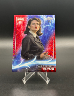 2025 Topps Chrome Marvel Agent Peggy Carter Red /5 Captain America - Image 1