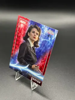 2025 Topps Chrome Marvel Agent Peggy Carter Red /5 Captain America - Image 2
