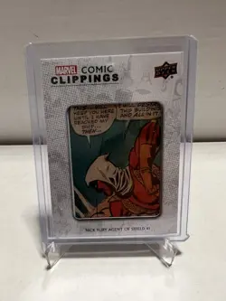 2020 Upper Deck Marvel Ages Nick Fury Agent of Shield #1 Comic Clippings /35 - Image 1