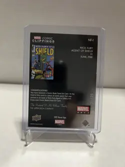 2020 Upper Deck Marvel Ages Nick Fury Agent of Shield #1 Comic Clippings /35 - Image 2