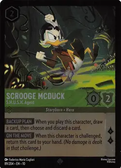 Scrooge McDuck S.H.U.S.H. Agent Foil 89/204 Whispers in the Well Disney Lorcana - Image 1
