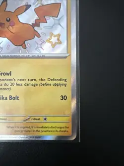 Pokemon Pikachu TCG Paldean Fates Holo Card 131/091 Shiny Rare Baby Shiny - Image 5