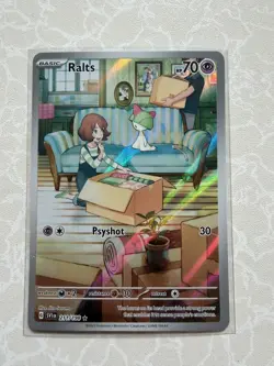 Ralts 211/198 Scarlet & Violet Illustration Rare Holo Pokemon Card - Image 1