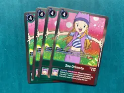 Zoe Orimoto BT18-090 Playset Special Booster 2.0 Digimon Card Game x4 - Image 1