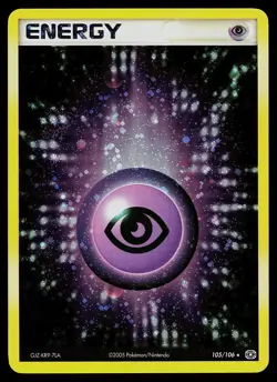 Pokemon Card - Psychic Energy Emerald 105/106 Holo Rare - Image 1