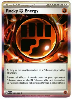 Pokemon Card ROCKY ENERGY 087/088 Holo Rare PERFECT ORDER - Image 1