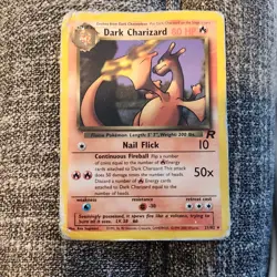 Pokemon Dark Charizard Team Rocket Rare 80 HP 21/82 English Card - Image 1
