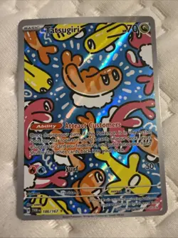 Pokemon TCG Tatsugiri Twilight Masquerade Illustration Rare Card 186/167 - NM - Image 1