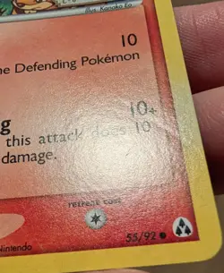 Pokemon Card Legend Maker Growlithe 55/92 Reverse Holo Common - Image 3