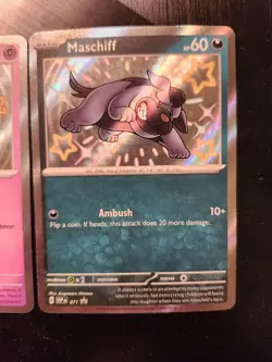 Shiny Pokemon TCG Card Lot, Mime Jr. 157/091 Maschiff promo 071/071 Holo - Image 3