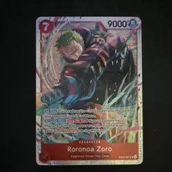 Bandai One Piece Roronoa Zoro EB04-007 Egghead Character Card 9000 Power - Image 1