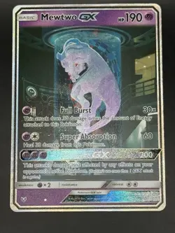 Mewtwo GX 78/73 Secret Rare Shining Legends Full Art Pokemon Card - Image 1