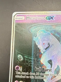Mewtwo GX 78/73 Secret Rare Shining Legends Full Art Pokemon Card - Image 3