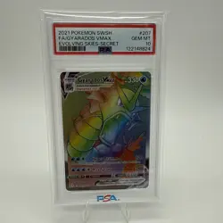 Gyarados VMAX PSA 10 Rainbow Rare Evolving Skies Pokemon Card 207/203 Secret - Image 1