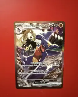 Pokemon TCG Destined Rivals Cynthia's Garchomp EX Holo Card 232/182 Sir - Image 1