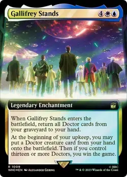 Surge Foil Extended Art GALLIFREY STANDS R 1009 EN MTG Magic - DOCTOR WHO UB - Image 1