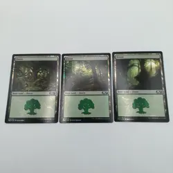 M21 Forest basic lands FOIL Set Of 3 NM 272 273 274 - Image 1