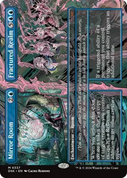 Mirror Room // Fractured Realm (Borderless) 337 Duskmourn House of Horror MTG NM - Image 1