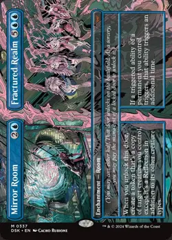 FOIL Mirror Room Fractured Realm - Borderless - Duskmourn - DSK MTG - Image 1