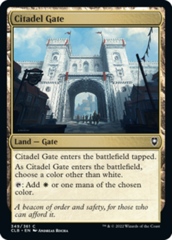 MTG Citadel Gate - Foil, Commander Legends: Battle for Baldur's Gate, Moderately - Image 1