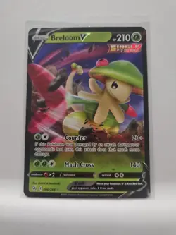 Breloom V 006/264 Fusion Strike Ultra Rare Pokemon Card LP - Image 1