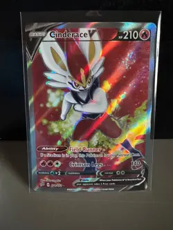 Pokemon Rebel Clash, Cinderace V #178 Full Art Ultra Rare (NM) - Image 1