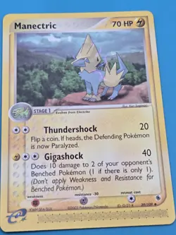 Pokemon TCG Ruby & Sapphire Card | Manectric 39/109 Uncommon LP - Image 1